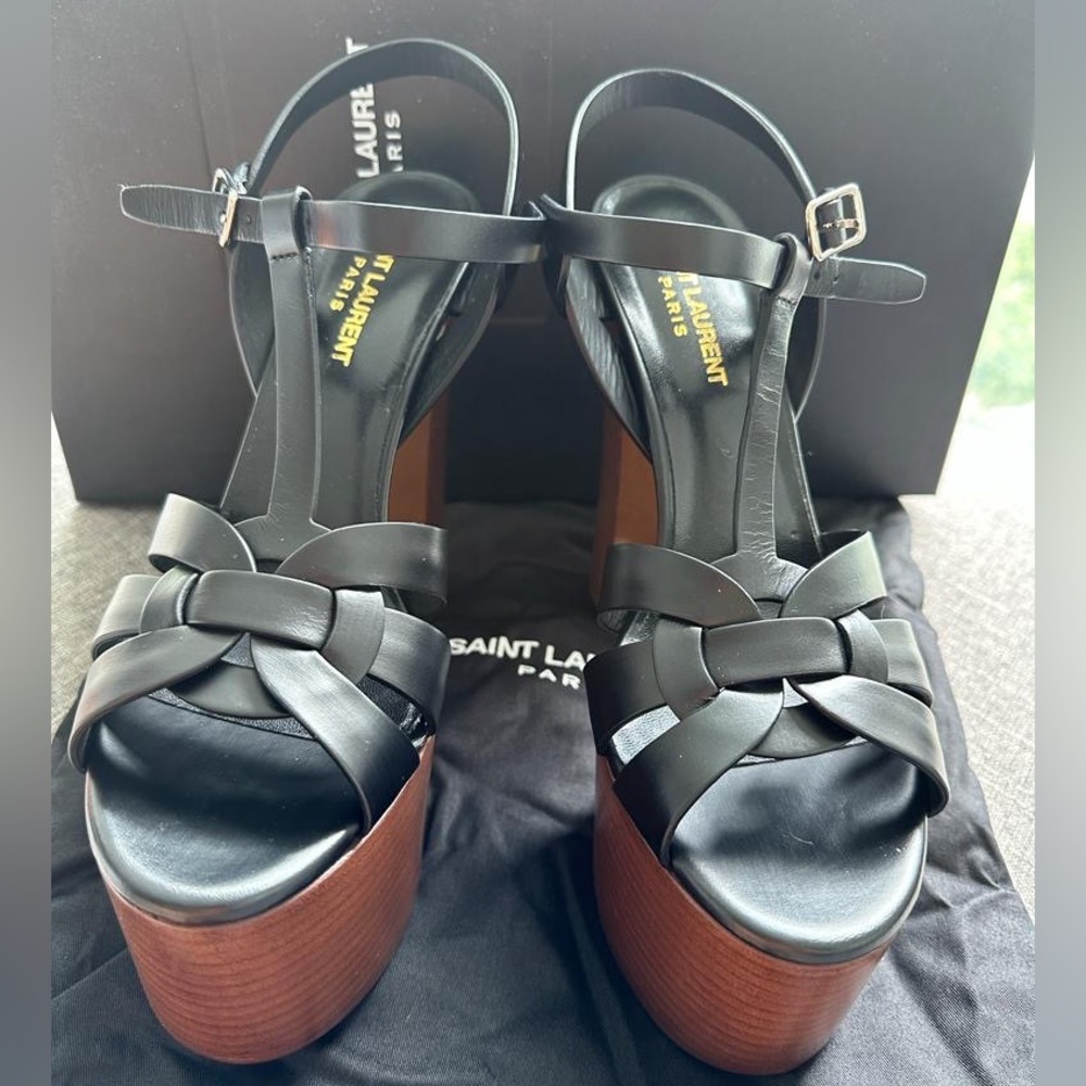 SOLD!! New Saint Laurent Platform Sandal